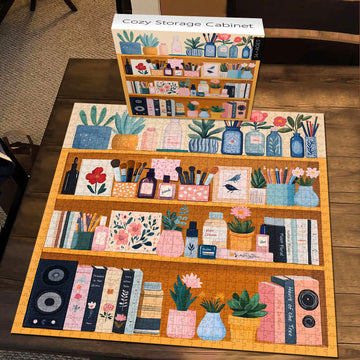 Accoglienti puzzle per mobili da stoccaggio 1000 pezzi